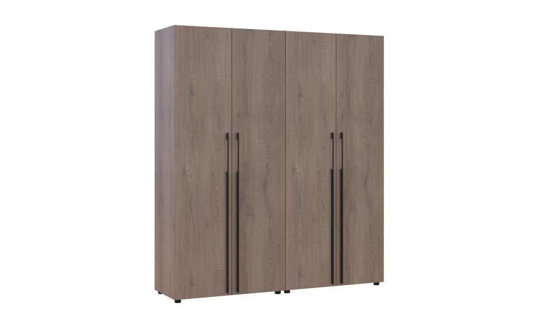 Kleiderschrank Doros Kasper Cremona Cannolo 2+2 Türen 180x50x204 (42005513)