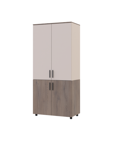 Kleiderschrank Doros Thorn Cremona Cannolo/Kaschmir 2 Türen Kleiderstange 90x51,6x200 (44900451)