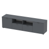 Kommode Doros Ron 4 Graphitgrau 2 Türen 2 Schubladen 180x38x50 (44900234)