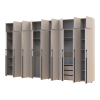 Kleiderschrank mit Schubladen, Regalen und Aufsatz Doros Kasper Kaschmir 3+3+3 Türen 405x48x245 (42005736)