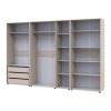 Kleiderschrank mit Regalen und Schubladen Doros Kasper Kaschmir 2+3+2 Türen 315x48x204 (42005738)