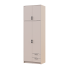 Kleiderschrank Doros Rondi mit Drehtüren mit Oberschrank Kaschmir 2 Türen 82x52x260 (80738482)