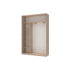 Kleiderschrank Doros City Light Schiebetüren Sonoma Eiche 2 Türen 150x45x225 (42002013)