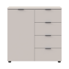 Kommode Doros Ron 1 Kaschmir 1 Türen 4 Schubladen 80x38x81 (41516043)