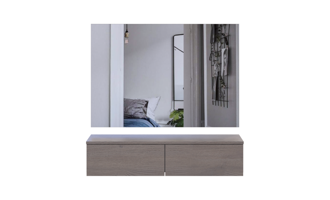 Möbelset Doros Levia mit Spiegel Cannolo 100x32x100 (42005238)