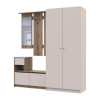 Flurmöbel Set Bela + Kleiderschrank Promo Eiche Evok/Kaschmir 190x48x204 (42005330)