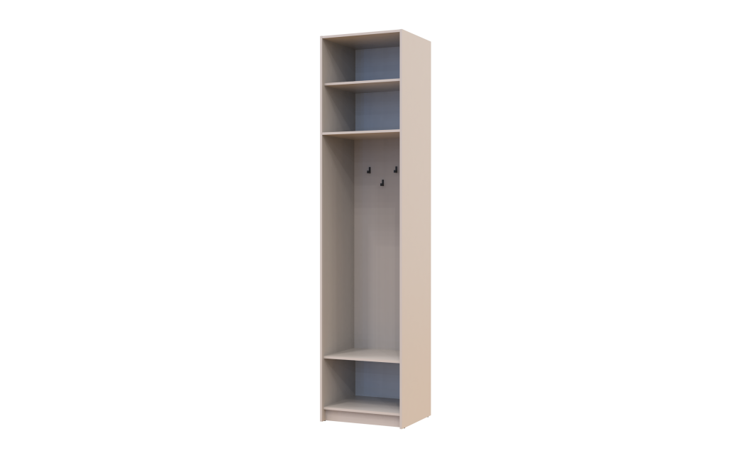 Offenes Regal Doros Rondi mit hohem Aufsatz Kaschmir 60x52x260 (42005390)