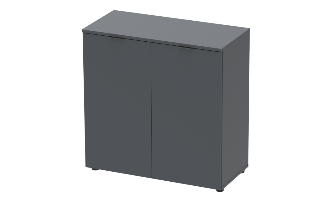 Kommode Doros Ron 3 Graphitgrau 2 Türen 80x38x81 (41516002)