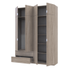 Kleiderschrank Doros Lukas mit Drehtüren Sonoma Eiche 180x50x250 (80737731)