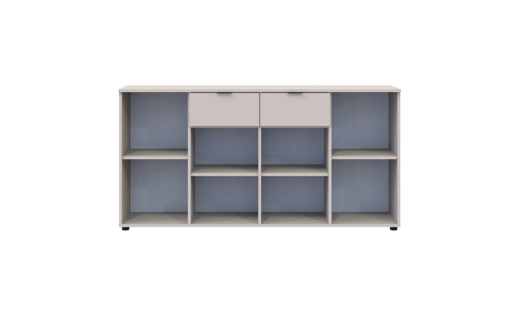 Kommode Doros Ron 7 Kaschmir 4 Türen 2 Schubladen 160x38x81 (41516049)