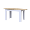 Esstisch Doros Flint Weiß / Artisan Eiche 120/170x80x78 (41510130)