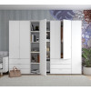 Kleiderschrank Doros Gelar Weiß 2+4 Türen mit offenem Regal 270,7x49,5x203,4 (42005033)