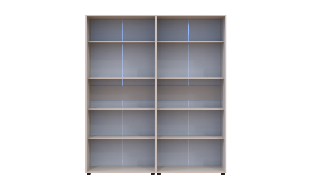 Kleiderschrank mit Regalen Doros Kasper Kaschmir 2+2 Türen 180x48x204 (42005530)