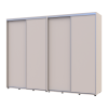 Kleiderschrank Doros Sigma Slim Schiebetüren Kaschmir 2+2 Türen 280x60x214.4 (42005603)