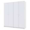 Kleiderschrank Doros Promo mit Drehtüren Weiß 2+2 Türen 180x48x204 (42005008)
