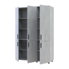 Kleiderschrank Doros Thorn Natti Kiefer 3 Türen Böden 135x51,6x200 (44900480)