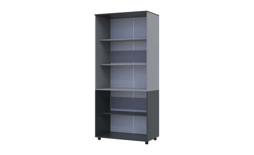 Kleiderschrank Doros Thorn Anthrazit/Grau 2 Türen Böden 90x51,6x200 (44900472)
