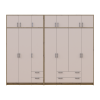 Kleiderschrank mit Aufsatz Doros Rondi Artisan Eiche/Kaschmir 3+4 Türen 281x52x236 (42005672)
