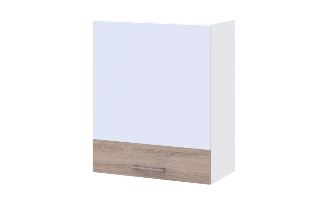 Leia Küche Doros M72_SZ60 Oberschrank links Weiß Sonoma Eiche Möbelplatte 60x31,6x72 (81359337.1)
