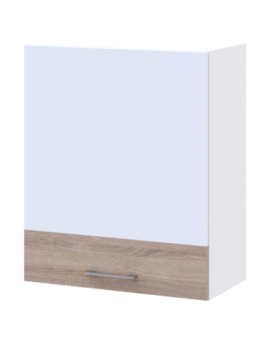 Leia Küche Doros M72_SZ60 Oberschrank links Weiß Sonoma Eiche Möbelplatte 60x31,6x72 (81359337.1)