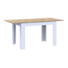 Esstisch Doros Flint Weiß / Artisan Eiche 120/170x80x78 (41510130)