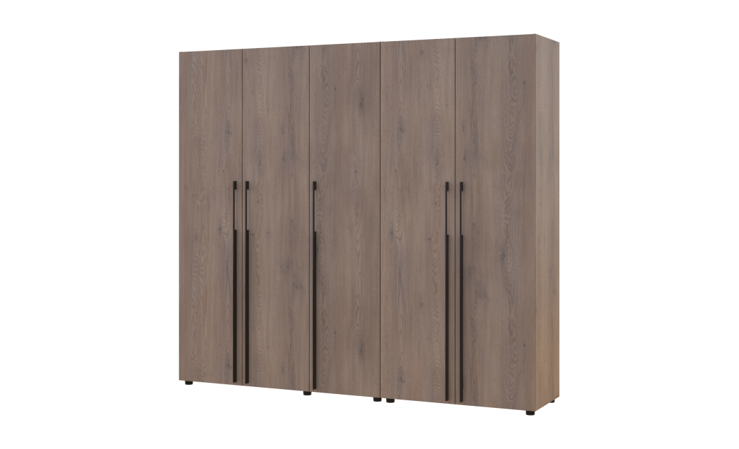Kleiderschrank Doros Kasper Cremona Cannolo 2+3 Türen 225x50x204 (42005515)