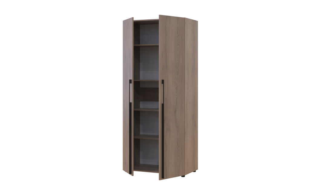 Kleiderschrank mit Regalen Doros Kasper Cremona Cannolo 2 Türen 90x48x204 (42005529)