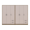 Kleiderschrank Doros Rondi Artisan Eiche/Kaschmir 3+3 Türen 242x52x195 (42005658)