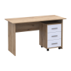 Computertisch Doros T3 Ewok Eiche Weiß 120x60x78 (41901064)