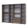 Kleiderschrank mit Regalen und Schubladen Doros Kasper Cremona Cannolo 3+3 Türen 270x48x204 (42005575)