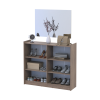 Schuhschrank Doros Kassel mit Spiegel Cremona Cannolo 4 Türen 128×40×110 (42005504)