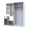 Flurmöbel Set Bela + Kleiderschrank Promo Sonoma Eiche/Weiß 190x48x204 (42005328)