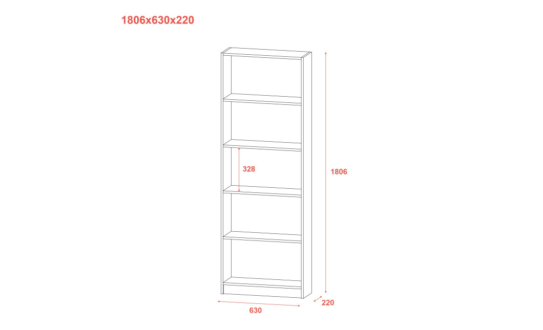 Regalsystem Doros Groß Kaschmir 61x22x180 (41516191)