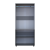 Kleiderschrank Doros Thorn Anthrazit/Grau 2 Türen Kleiderstange 90x51,6x200 (44900471)