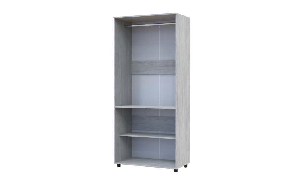 Kleiderschrank Doros Thorn Natti Kiefer 2 Türen Kleiderstange 90x51,6x200 (44900431)