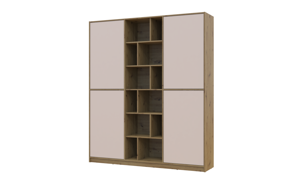 Kleiderschrank Doros Morgan Artisan Eiche/Kaschmir 180x40x210 (44900408)