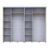 Kleiderschrank Doros Sigma Slim Schiebetüren Kaschmir 2+2 Türen 260x45x214.4 (42005598)
