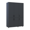 Kleiderschrank Doros Thorn Anthrazit 3 Türen Böden 135x51,6x200 (44900492)