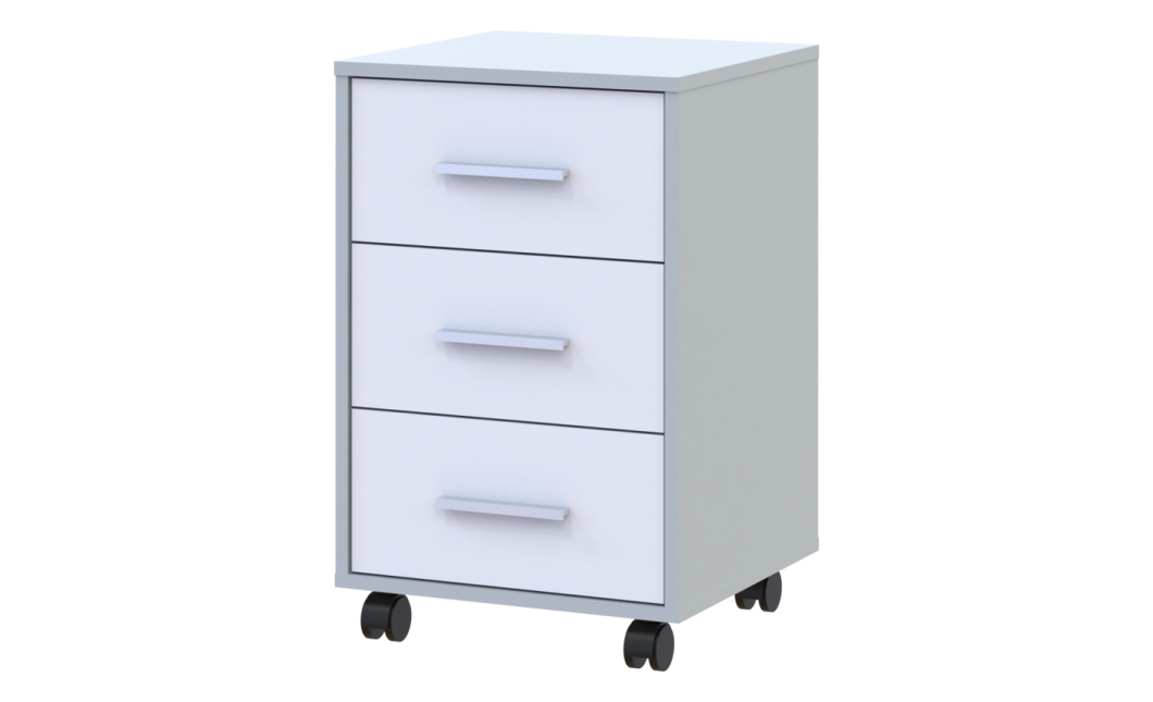 Rollcontainer Doros T3 Grau Weiß 43x42x66,4 (41902061)