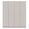 Kleiderschrank Doros Promo Set mit Böden Kaschmir 2+2 Türen 180x48x204 (44900290)