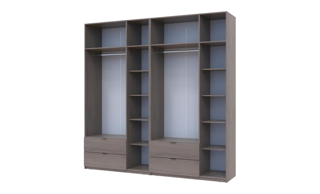 Kleiderschrank Doros Lukas Cannolo / Cannolo 3+3 Türen 240x50x240 (42005241)