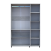 Kleiderschrank Doros Thorn Natti Kiefer 3 Türen Kleiderstange 135x51,6x200 (44900479)