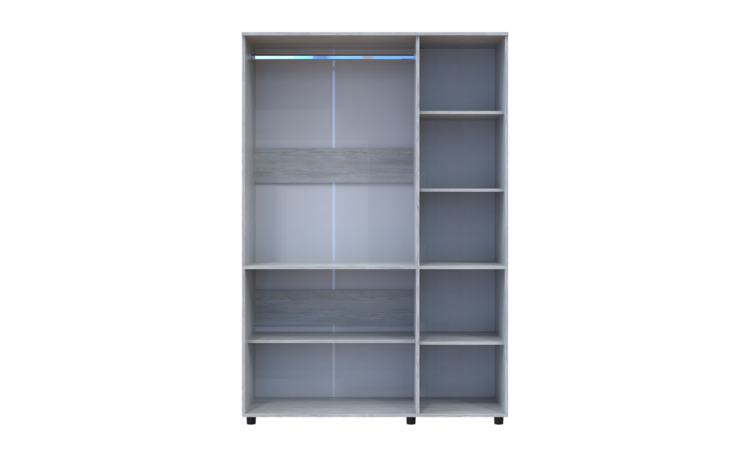 Kleiderschrank Doros Thorn Natti Kiefer 3 Türen Kleiderstange 135x51,6x200 (44900479)
