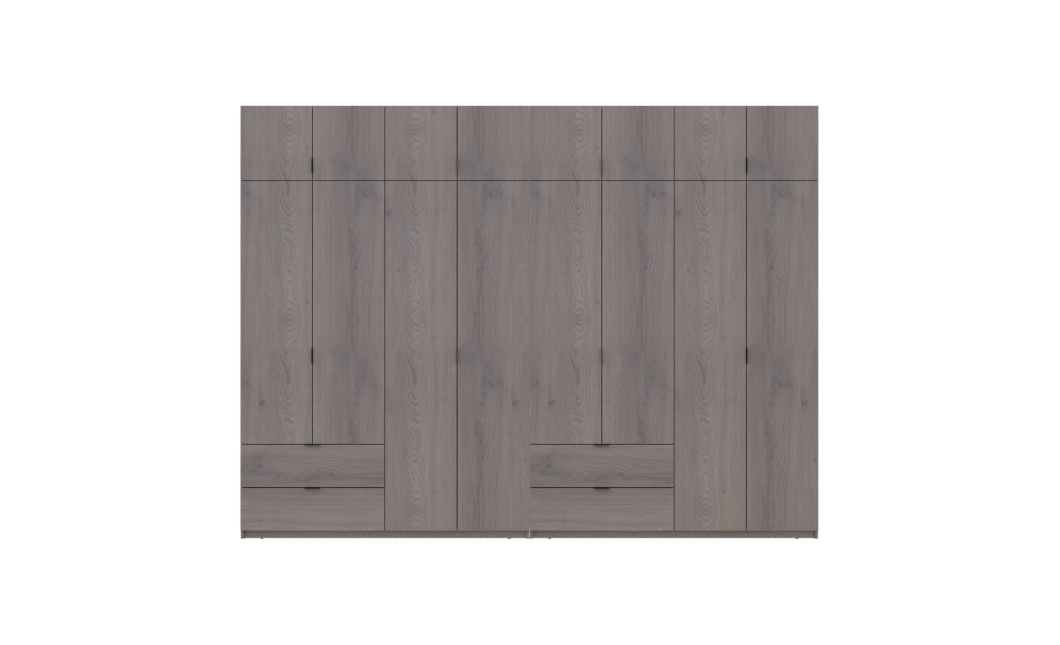 Kleiderschrank Doros Lukas Cannolo / Cannolo 4+4 Türen 320x50x240 (42005246)