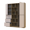 Kleiderschrank Doros Morgan Artisan Eiche/Kaschmir /Schubladen 180x40x210 (44900409)