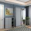 Kommode Doros Kassel Grau 3 Türen 97x40x110 (41516225)