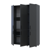 Kleiderschrank Doros Thorn Anthrazit 3 Türen Kleiderstange 135x51,6x200 (44900491)