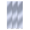 Kleiderschrank Set Doros Gelar Sonoma Eiche mit 3 Spiegeln 117x49,5x203,4 (42002168)