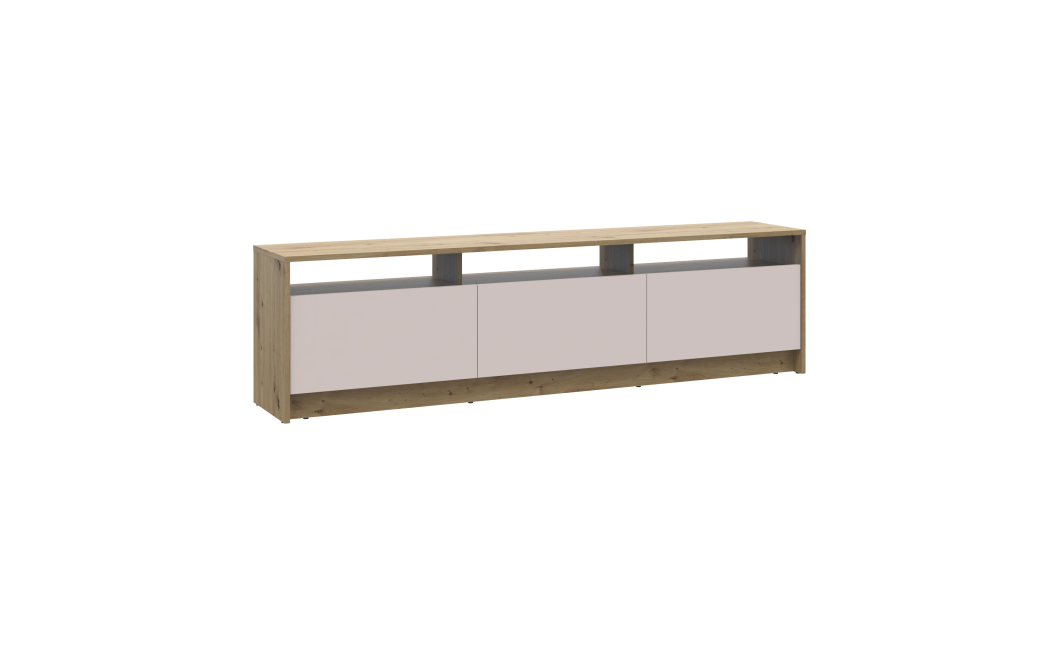 TV-Board Doros U3 Artisan Eiche / Kaschmir 180x33x43 (41516203)