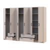 Kleiderschrank Doros Rondi Kaschmir 2+4 Türen 242x52x195 (42005620)